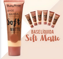 Base Ruby Rose Soft Matte – Alta Cobertura, Efeito Aveludado e Natural