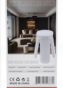 Lâmpada LED Fan Blade – Iluminação Potente 360° com Abas Ajustáveis