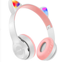 Headset Gatinho RGB Bluetooth – Som Estéreo, Conforto e Luzes Coloridas