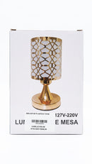 Abajur Decorativo Rose Gold – Luz Suave e Design Sofisticado para Seu Ambiente