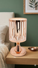 Abajur Decorativo Rose Gold – Luz Suave e Design Sofisticado para Seu Ambiente